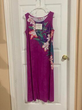 Quacker Factory Women's Purple and Pink Dress